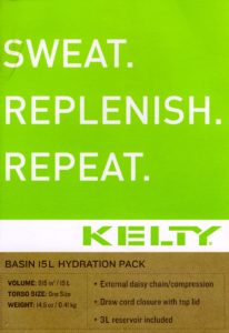Kelty 15L hydration pack tag